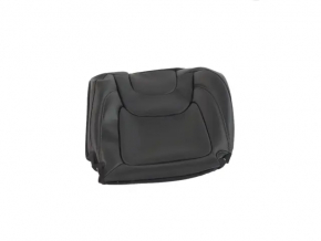Обшивка подушки заднього правого сидіння 2 ряд Jeep Cherokee KL 19-22 шкіра чорна, перфорація, під чищення, подряпини, прим'ята