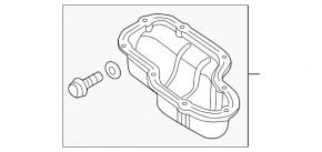 Поддон масляный Infiniti QX56 QX80 10-20 5.6