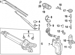 Бачок омивача Audi A3 22-26