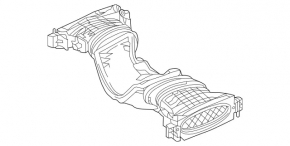 Патрубок турбины Mercedes W166 ML 12-16 3.0d, с расходомерами ДМРВ