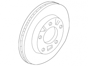 Диск тормозной передний левый Mazda CX-7 06-12