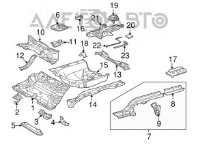 Крепление запасного колеса Toyota Rav4 19-25