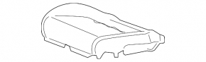 Пассажирское сидение Acura MDX 07-09 без airbag, кожа черн, стрельнувшая подушка