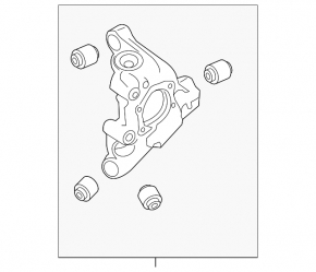 Цапфа задняя правая Nissan Altima 19-24 awd