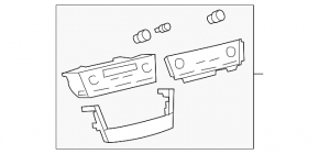 Управление климат-контролем Toyota Camry v40 07-09 dual zone