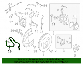 Тормозной шланг передний правый Audi A4 B9 17-20