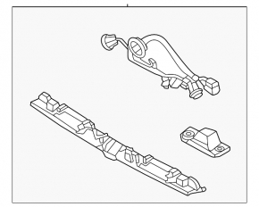 Подсветка номера двери багажника в сборе Hyundai Tucson 25-26