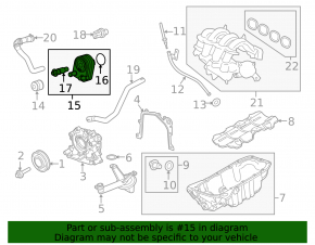 Масляный охладитель ДВС Ford Escape MK3 13-16 1.6T