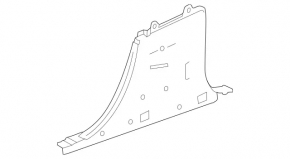Накладка центральной стойки нижняя правая Mercedes H247 GLA 20-26 черная