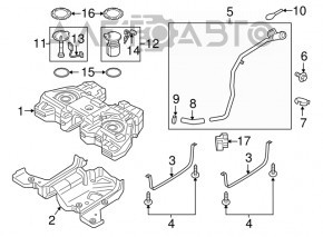 Топливный насос бензонасос Ford Edge 15-24 2.7T AWD