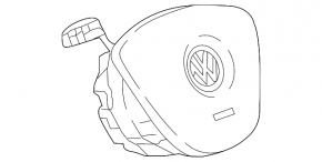 Подушка безпеки airbag у кермо водійська VW Taos 22-25