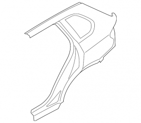 Чверть крило задня ліва BMW X5 E70 07-13