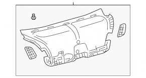 Обшивка крышки багажника Lexus LS460 LS600h 07-12 с доводчиком