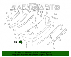 Парктроник задний Infiniti JX35 QX60 13- с кольцом