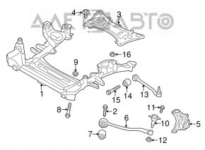 Рычаг передний нижний задний правый BMW X3 F25 11-17