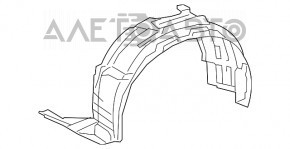 Подкрылок передний правый Lexus RX350 RX450h 13-15 рест