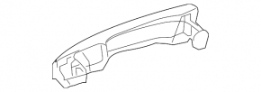 Ручка двери внешняя передняя правая Lexus RX350 RX450h 10-12 keyless