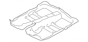 Покрытие пола Subaru Impreza 17-23 GK АКПП