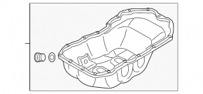 Поддон масляный Mazda CX-5 17-17 без датчика