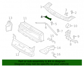 Крепление решетки радиатора центральное BMW 4 F32/33/36 17-20