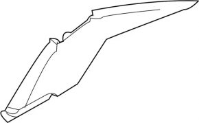 Накладка задней стойки правая Infiniti G25 G35 G37 4d 06-15