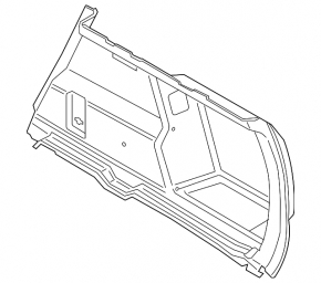 Обшивка арки правая BMW X1 F48 16-20 черная без кармана