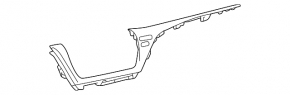 Накладка торпеды центральная Toyota Camry v70 21-24