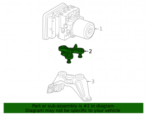 Кронштейн ABS АБС Mercedes W167 GLE 350 450 20-26 верхний
