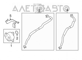 Трубки на охладитель КПП Mazda 6 14-18 короткая
