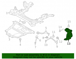 Цапфа передняя левая BMW 3 F30 13-18 AWD