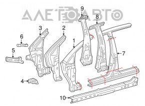 Четверть передняя левая Toyota Prius 20 04-09