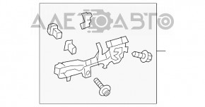 Механизм ручки двери передней левой Lexus RX350 RX450h 10-15
