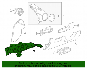 Накладка пространства ног водителя Chevrolet Equinox EV 24-26