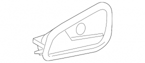 Ручка двери внутренняя передняя правая Ford Focus mk3 15-18 рест