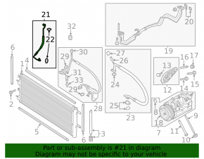 Трубка кондиционера с конденсера Ford Fusion mk5 13-20 2.5