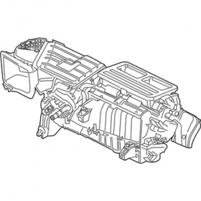 Радіатор обігрівача піч Ford Mustang mk6 15-23 без корпусу