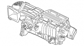 Радіатор обігрівача піч Ford Mustang mk6 15-23 без корпусу