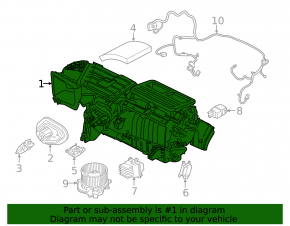 Радіатор обігрівача піч Ford Mustang mk6 15-23 без корпусу