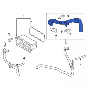 Патрубок воздушный с клапаном Ford Fusion mk5 13-20 1.5T