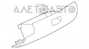 Перчаточный ящик, бардачок Mitsubishi Galant 04-06 черн