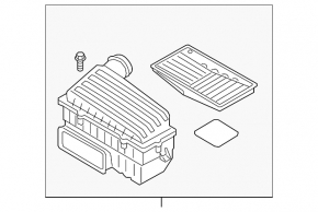 Корпус повітряного фільтра Audi A3 8V 15-20 4d 1.8T, 2.0T