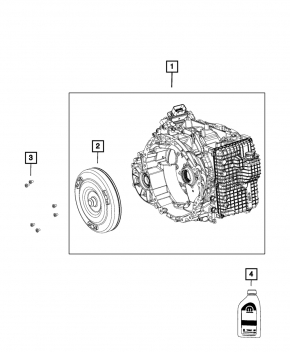 АКПП у зборі Chrysler 200 15-17 2.4 ZF 9HP48, 948TE емульсія