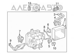 Актуатор моторчик привод печки кондиционер, левый верхний Lexus RX300 RX330 RX350 RX400h 04-09