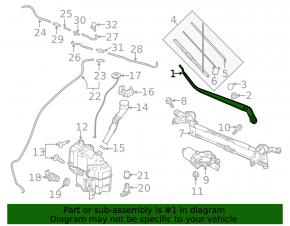 Поводок дворника правый Mazda 6 14-17