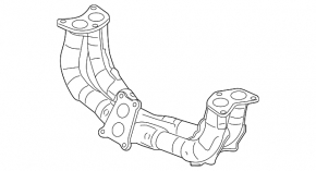 Коллектор выпускной Subaru Forester 14-18 SJ 2.0