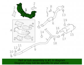 Коллектор выпускной Subaru Forester 14-18 SJ 2.0