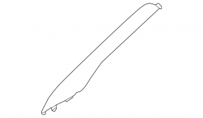 Накладка передньої стійки права Nissan Murano z50 03-07 беж