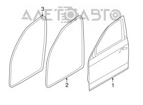 Дверь в сборе передняя правая BMW 3 F30 12-18