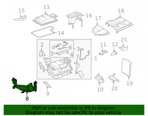 Кронштейн инвертора Lexus RX400h 06-09