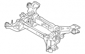 Подрамник задний Lincoln Nautilus 19-23 FWD